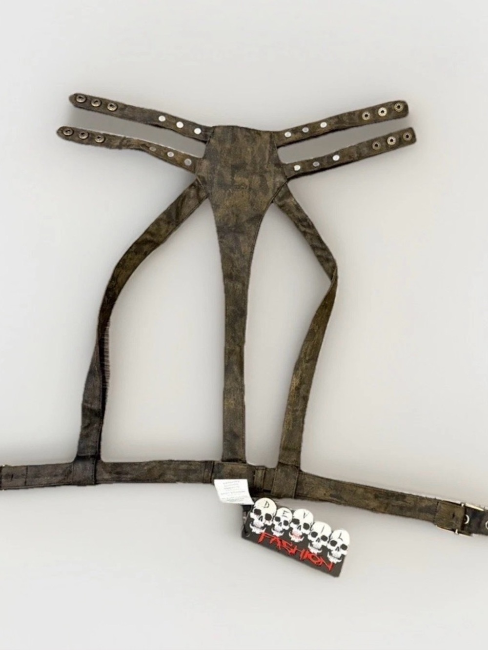 NWT Devil Fashion ‘Mutiny’ Women’s Harness And Belt Without Chains Size F